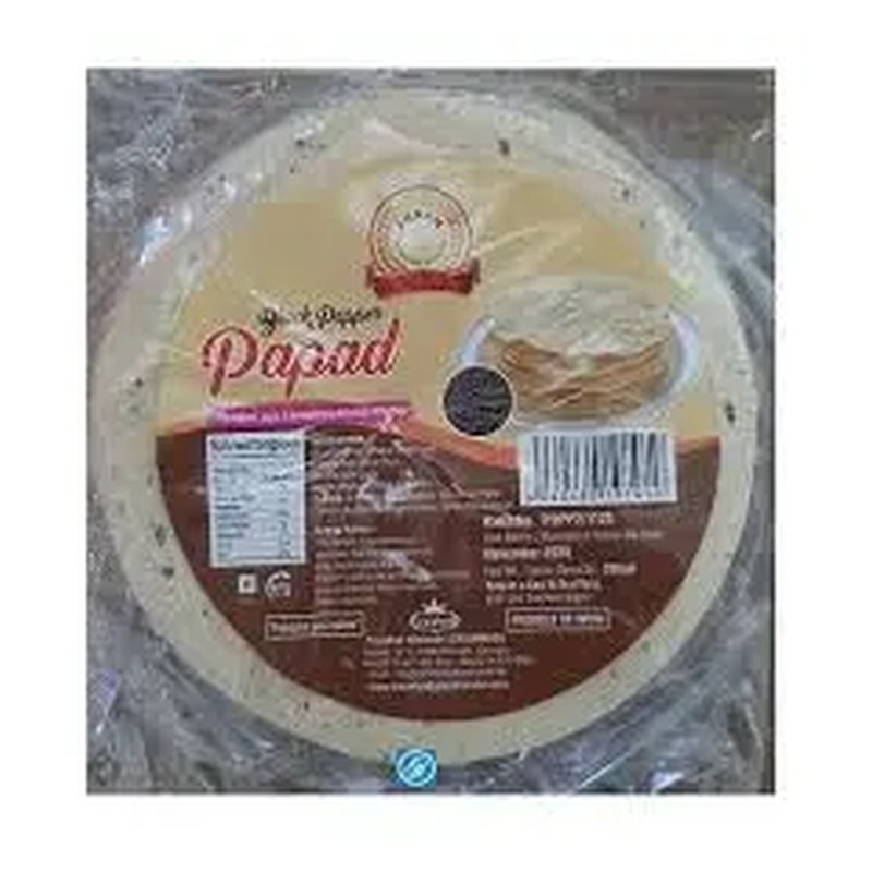 ANNAM Papadum Black Pepper 200 gm
