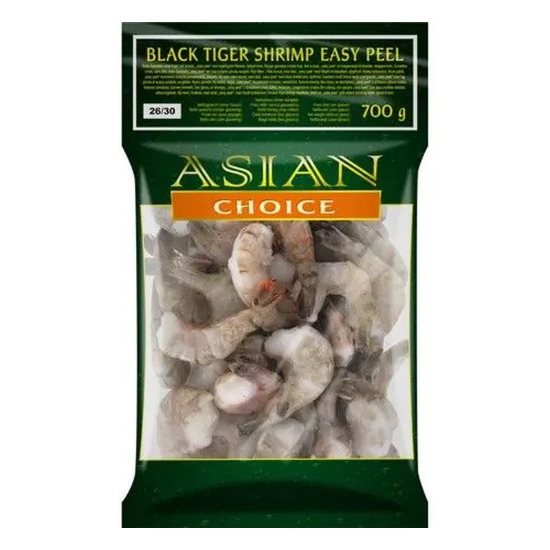 ASIAN CHOICE Black Tiger Schrimp HLSO/EZP 26/30 1 Kg