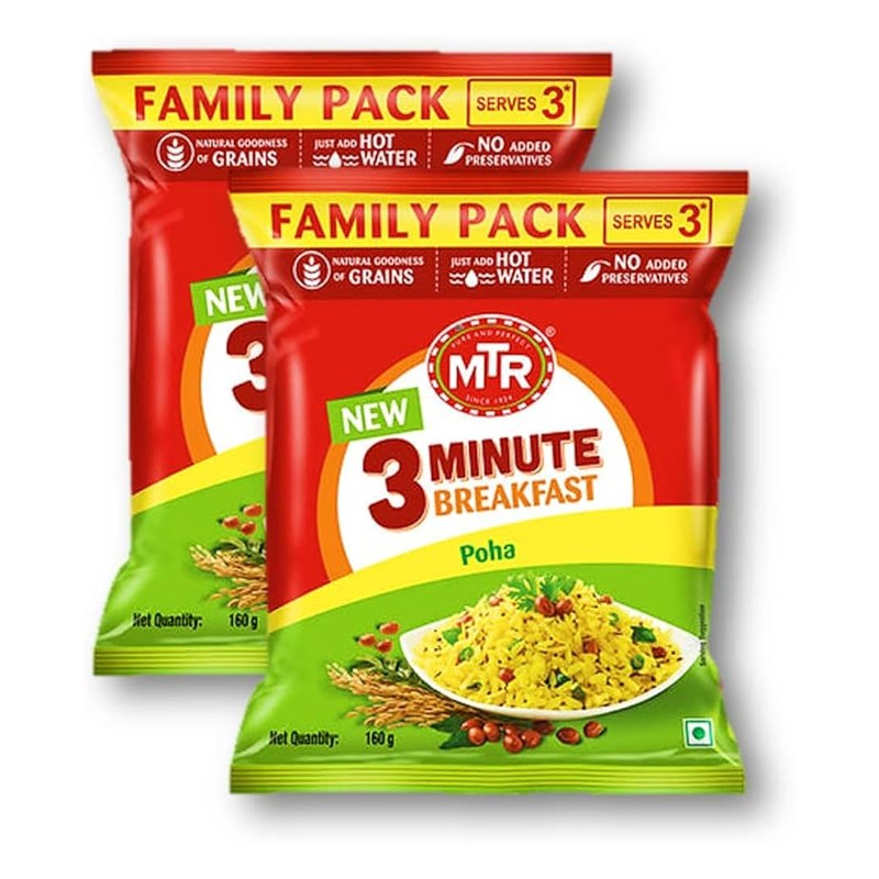MTR Inst. Poha Regular 160 gm