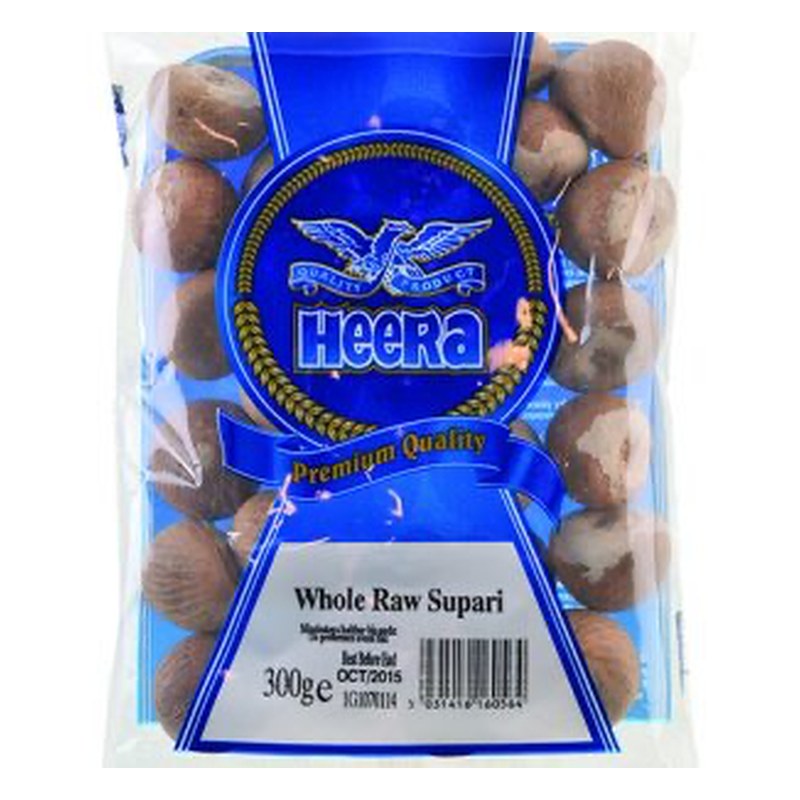 HEERA Raw Whole Supari Plain 300 gm