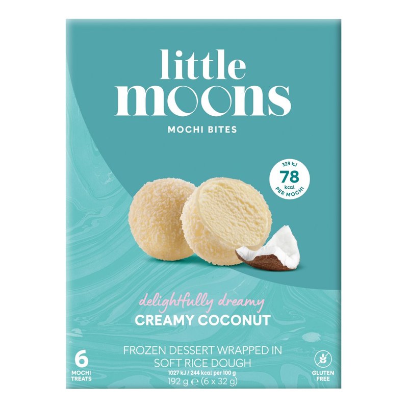 LITTLE MOONS Mochi Ice Cream Coconut 192 gm