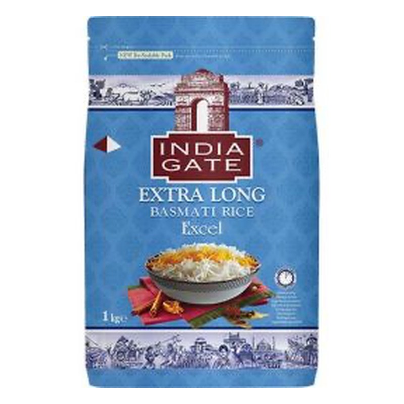 INDIA GATE Extra Long Excel Basmati Rice 1 kg