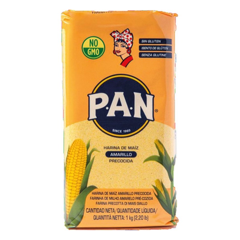 PAN Harina Yellow Mais Flour 1 kg