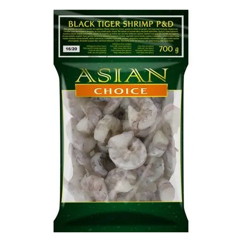 ASIAN CHOICE Black Tiger Schrimp P&D 16/20 1 kg