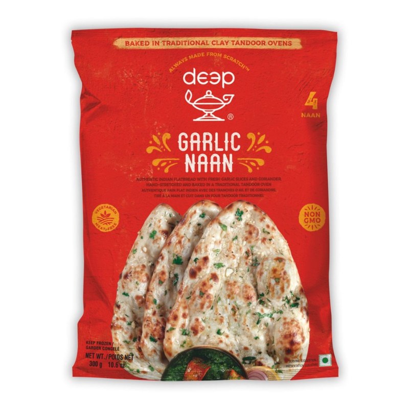 DEEP Frozen Garlic Naan 340 gm