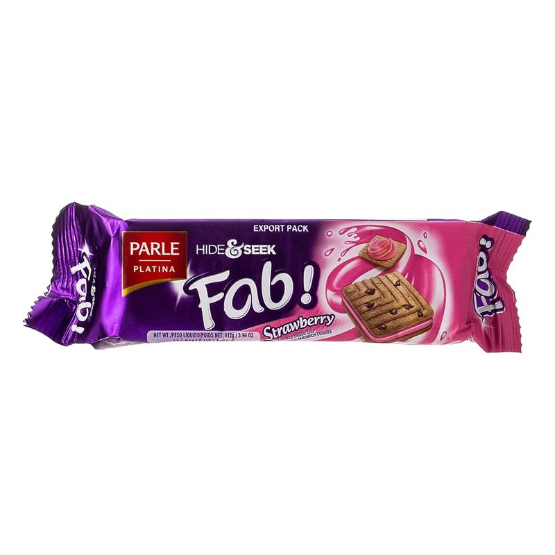 PARLE Hide & Seek Fab Strawberry Biscuits 112 gm