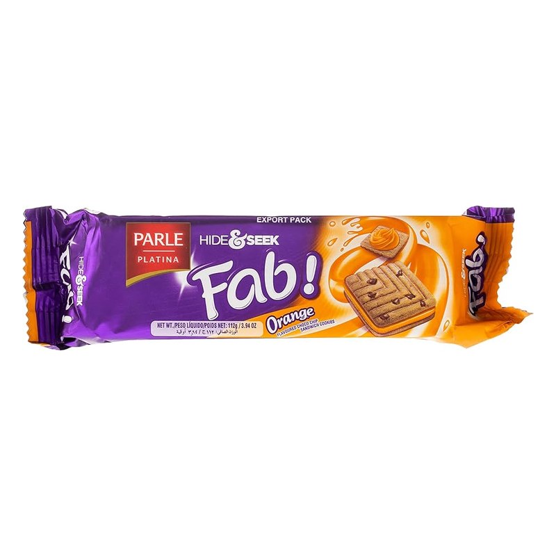 PARLE Hide & Seek Fab Orange Biscuits 112 gm