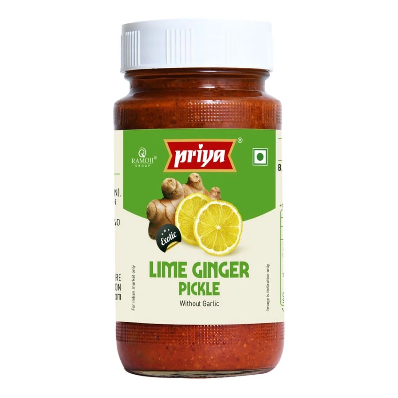PRIYA Lime+Ginger Pickle w/o Garlic 300 gm