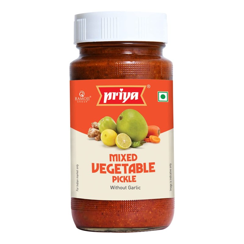 PRIYA Mix Veg. Pickle w/o Garlic 300 gm