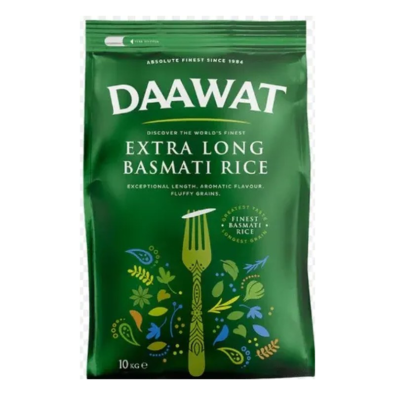 DAAWAT Extra Long Green Basmati Rice 10 kg