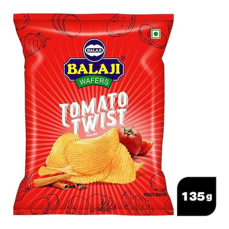 BALAJI Tomato Twist Potato Chips 135 gm