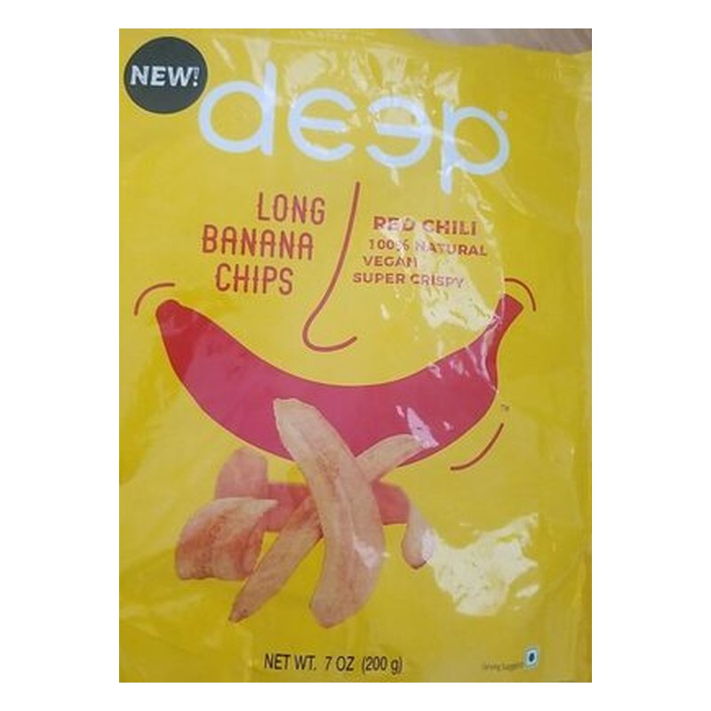 DEEP Red Chilli Long Banana Chips 200 gm
