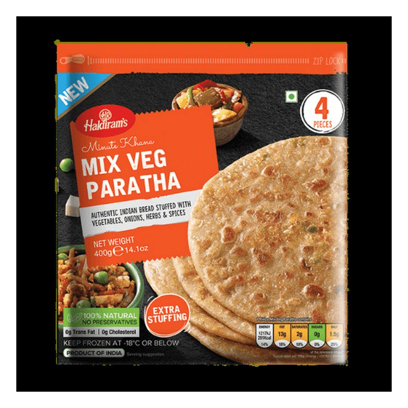 HALDIRAM Frozen Mix Veg Paratha 400 gm
