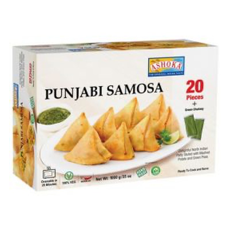 ASHOKA Potato Peas Mini Samosa (20 Pcs) 500 gm