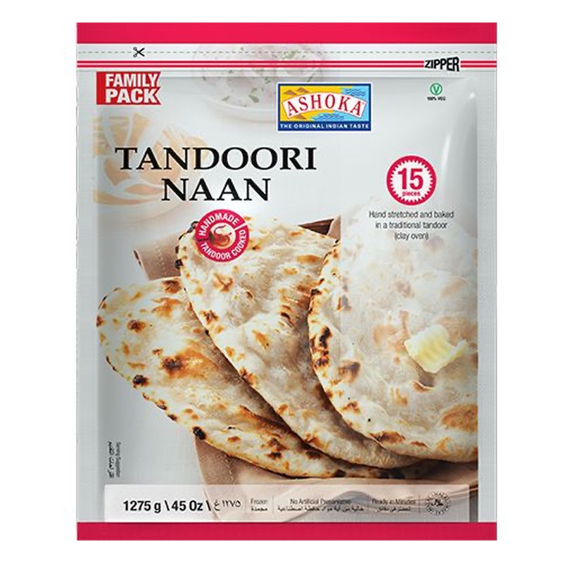 ASHOKA Frozen Tandoori Naan Family Pack 1.275 gm