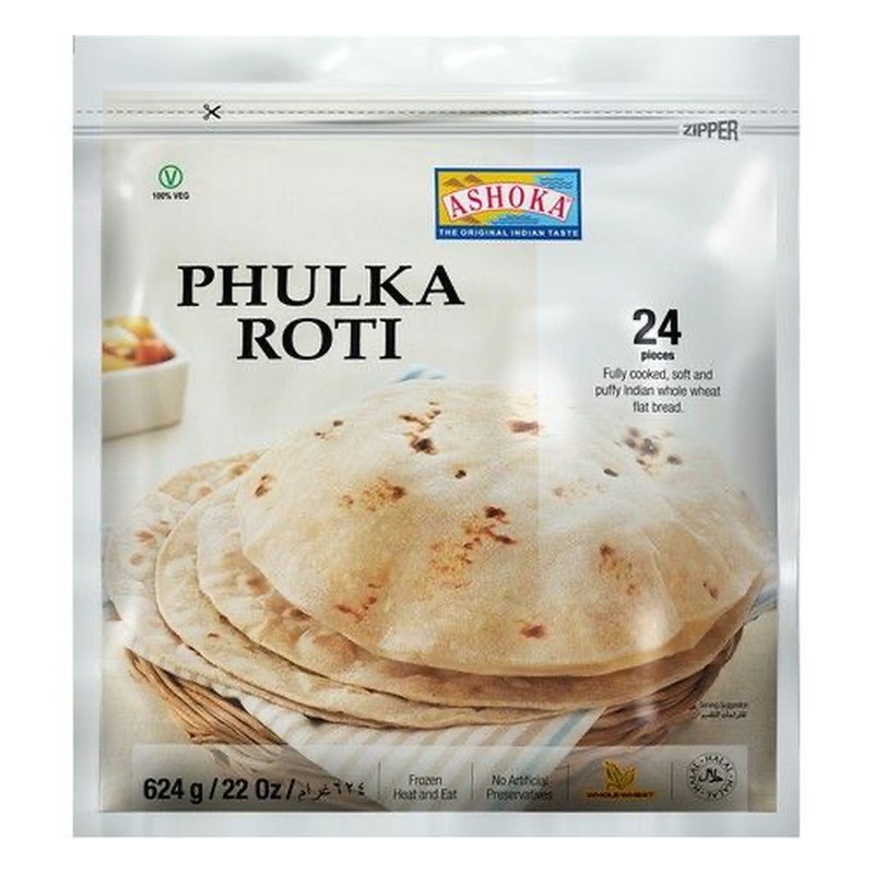 ASHOKA Frozen Phulka Roti 624 gm