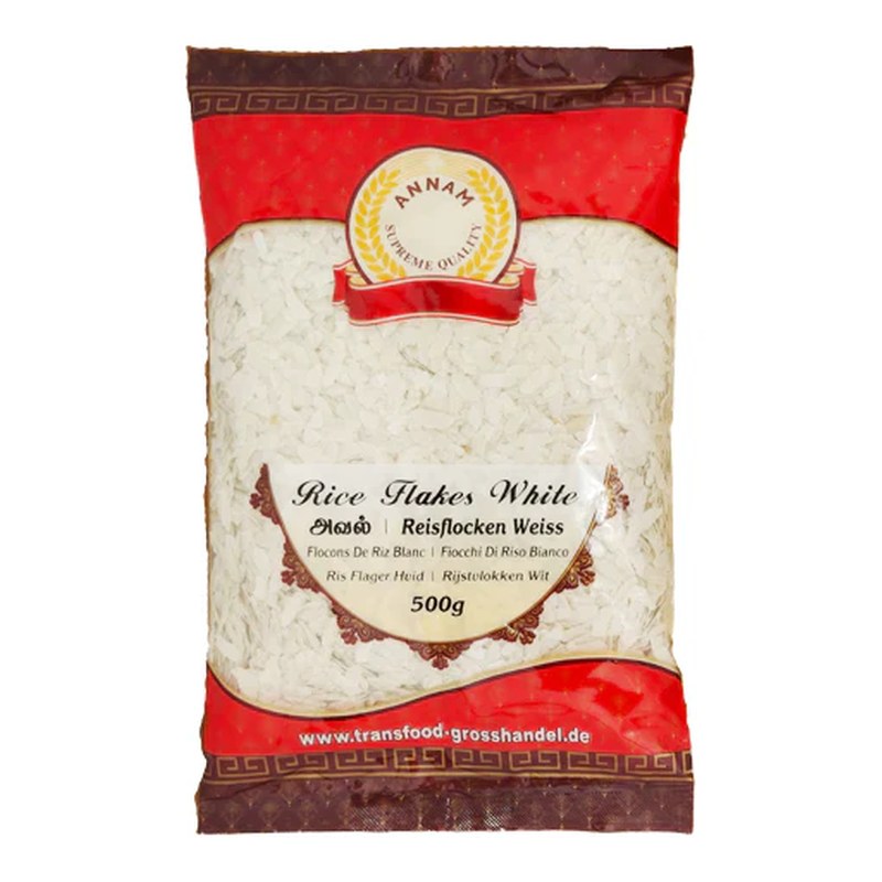 ANNAM Rice Flakes (Medium White) 500 gm