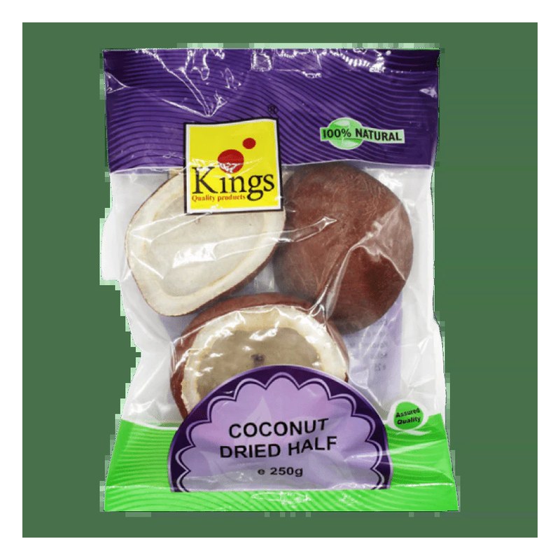 KINGS Dried Coconut Halves 250 gm