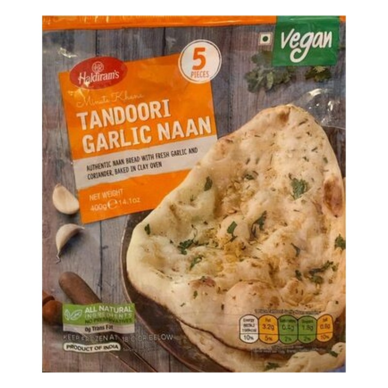 HALDIRAM Frozen Garlic Naan 400 gm
