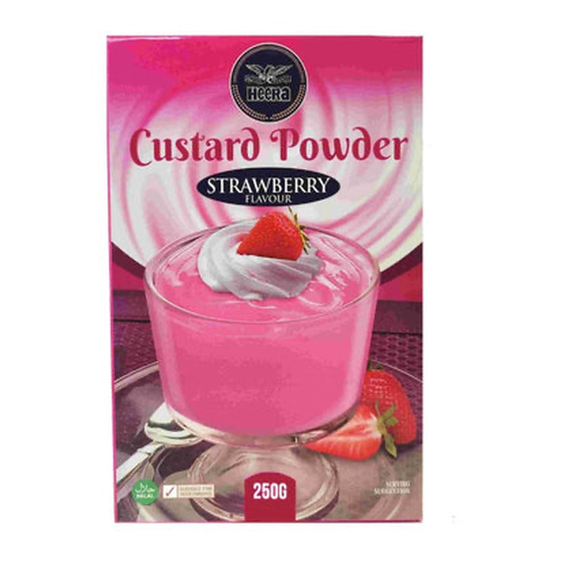 HEERA Custard Powder Strawberry 250 gm