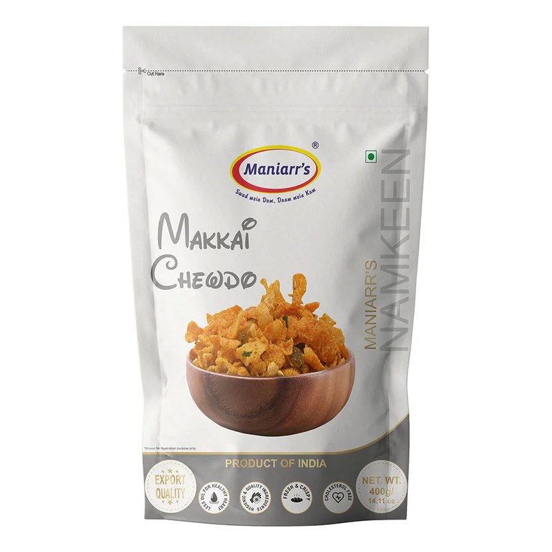 MANIARRS Namkeen Makai Chevdo 400 gm