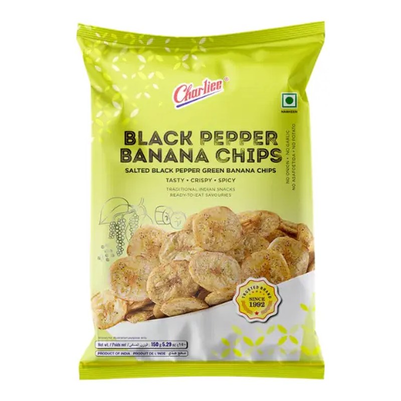 CHARLIEE Black Pepper Banana Chips 150 gm
