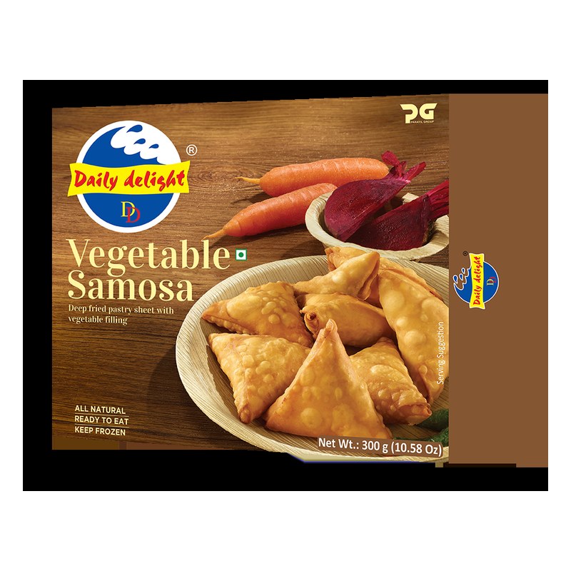 DAILY DELIGHT Frozen Vegetable Samosa 300 gm