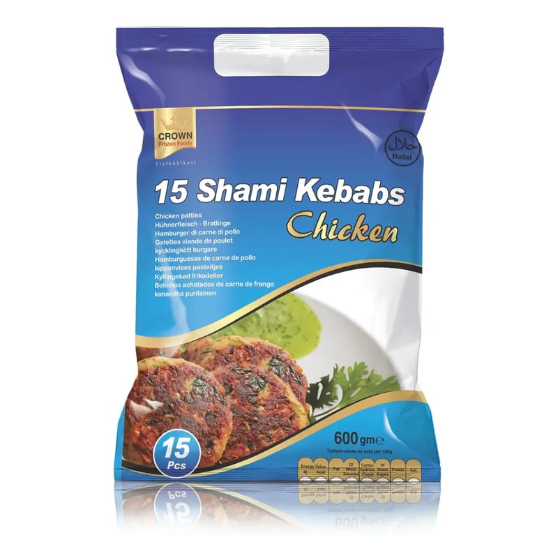 CROWN Chicken Shami Kebab 600 gm