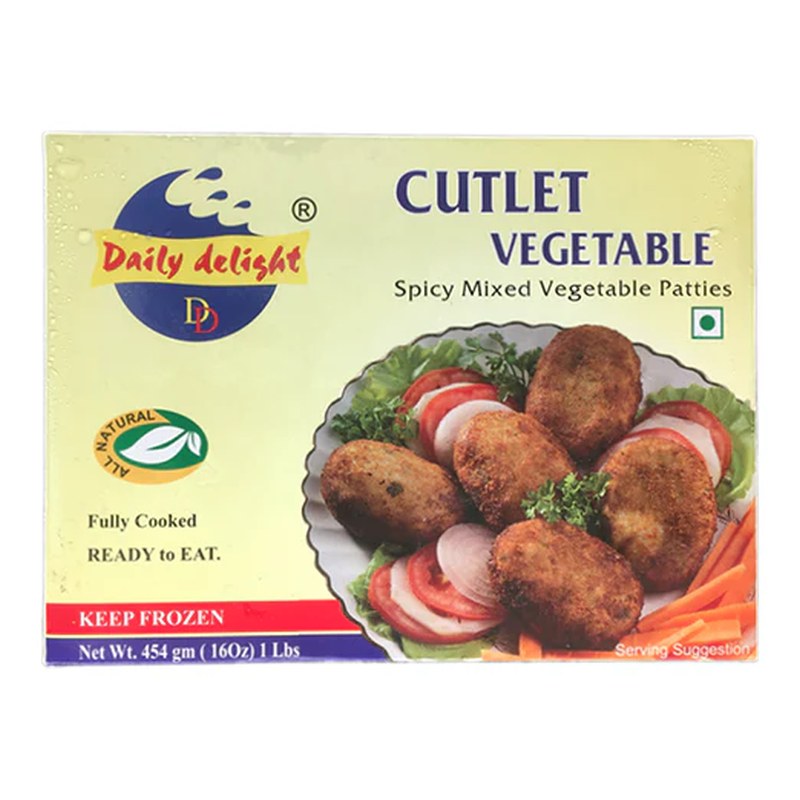 DAILY DELIGHT Frozen Vegetable Cutlet 454 gm