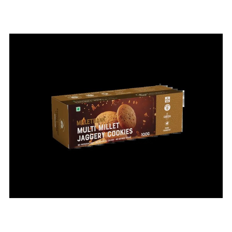 MILLET BANK Multi Millet Jaggary Cookies 100 gm