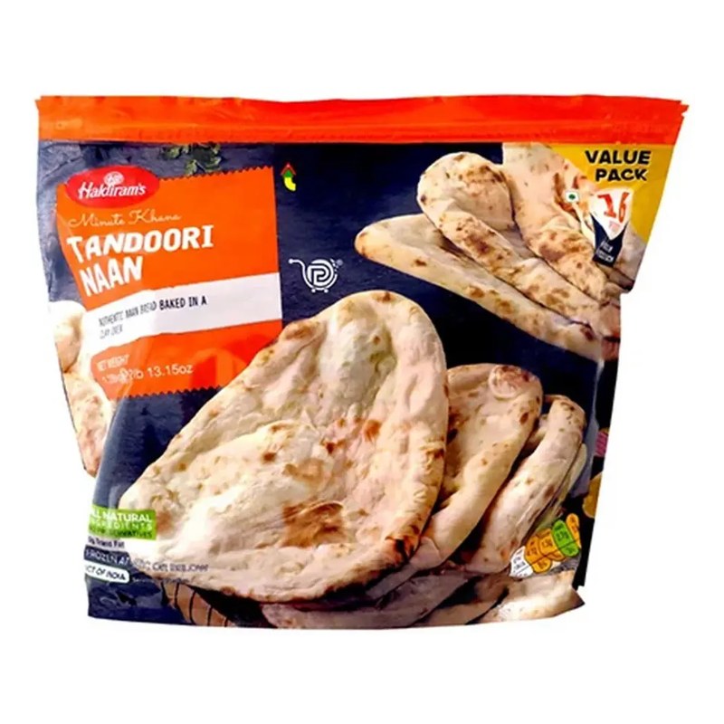 HALDIRAM Frozen Tandoori Naan 1.28 KG