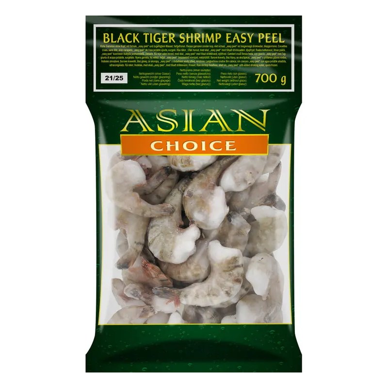 ASIAN CHOICE Black Tiger Schrimp P&D 21/25 1 kg
