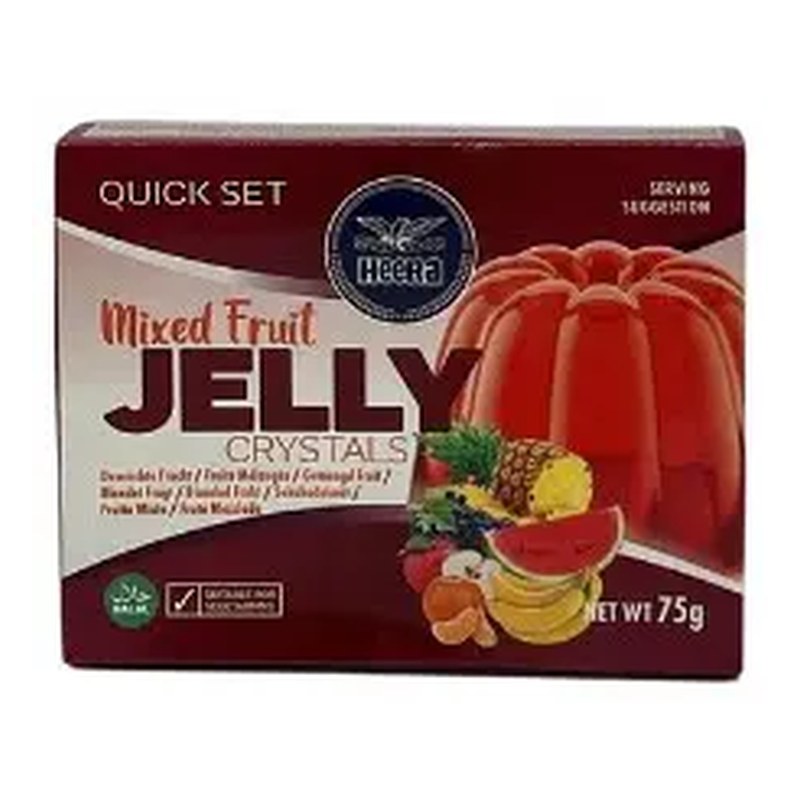 HEERA Crystal Jelly Mixed Fruit (Halal) 75 gm