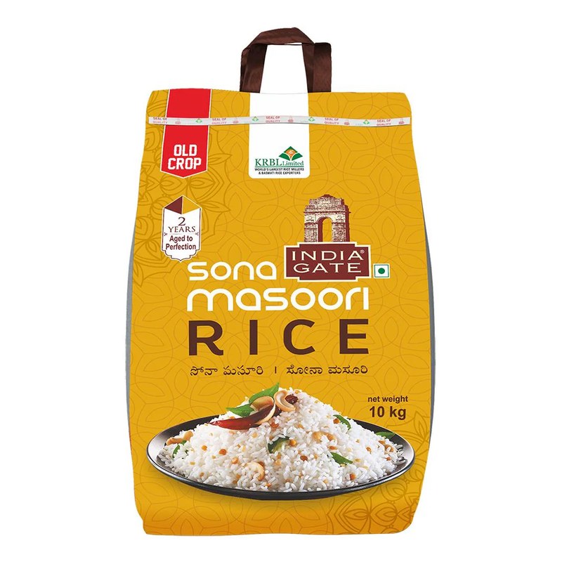INDIA GATE Crystal Sona Masoori Rice 10 KG