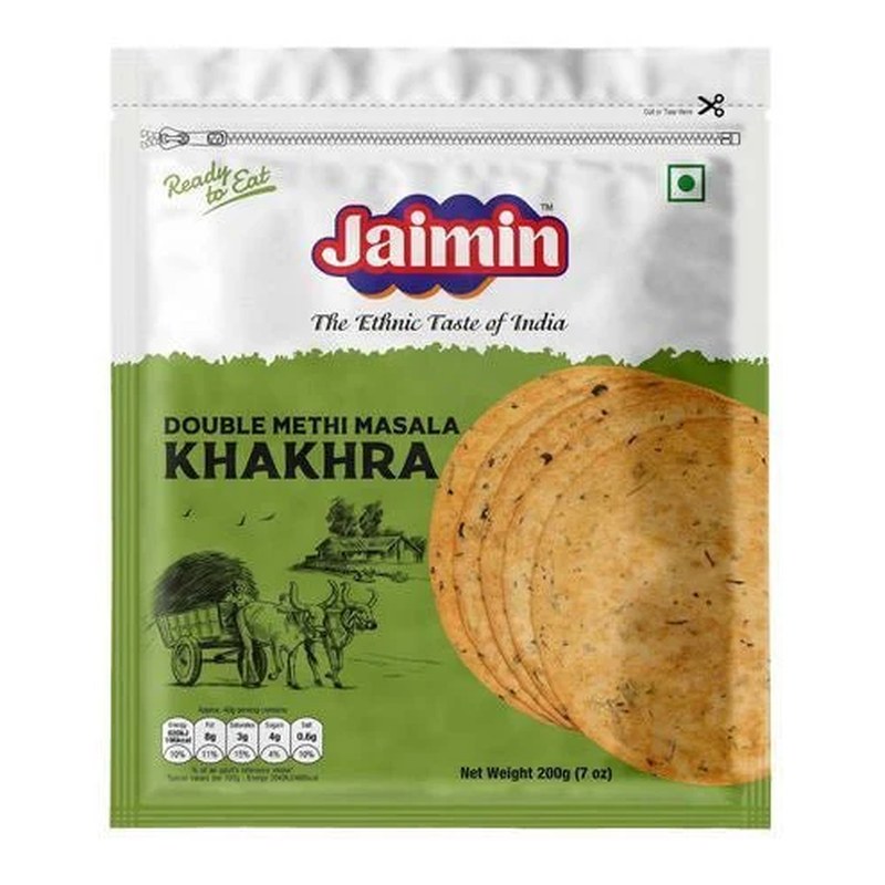 JAIMIN Double Methi Masala Khakhra 200 gm