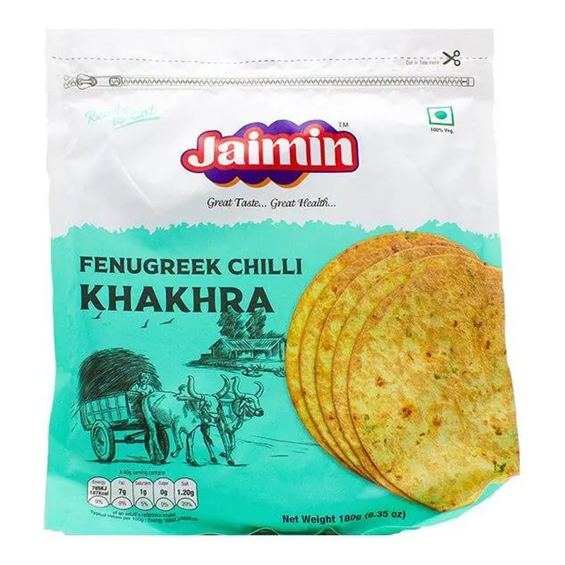 JAIMIN Fenugreek Chilli Khakhra 180 gm