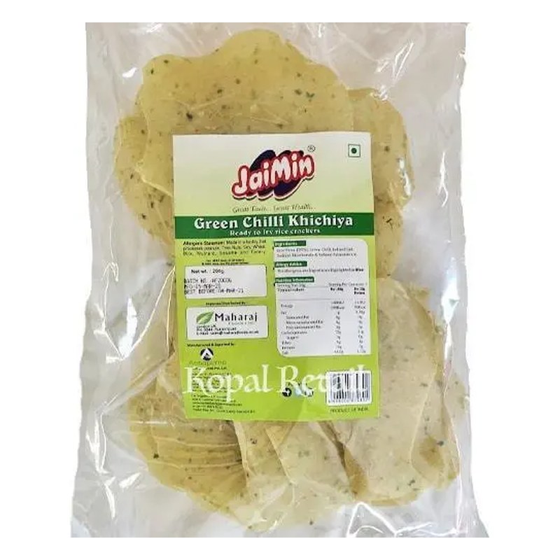 JAIMIN Green Chilli Khichiya 200 gm