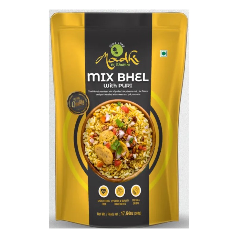 MADHI Bhel Mix With Puri 500 gm